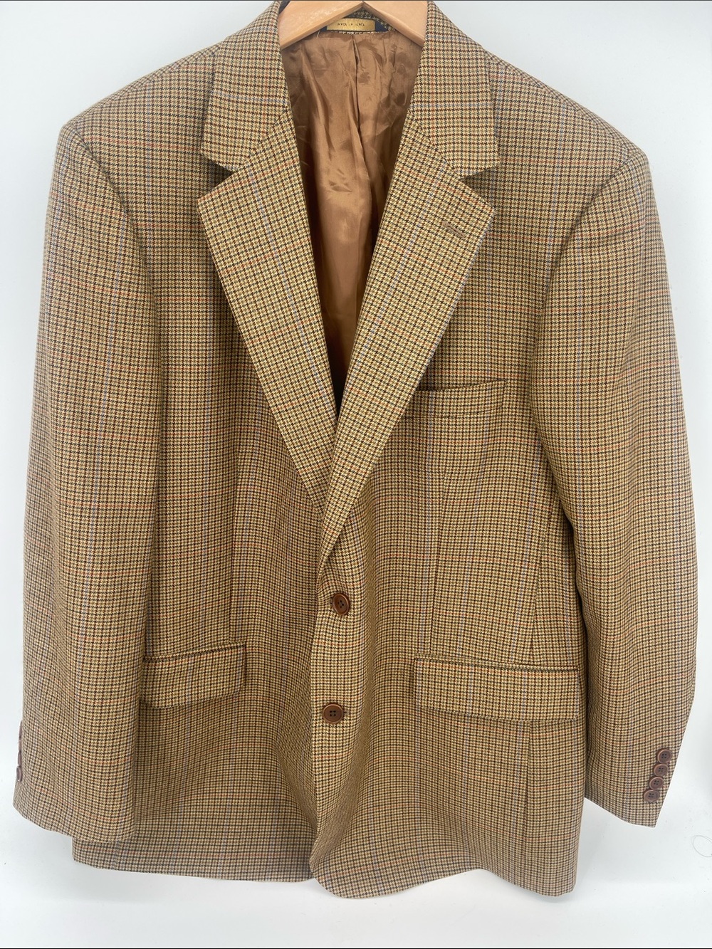 Brooks Brothers Vintage Plaid Wool Blazer Men 43R